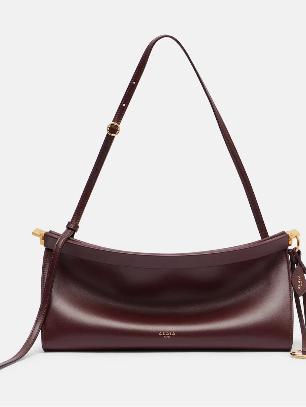 Burgundy Le Click East West Small Bag